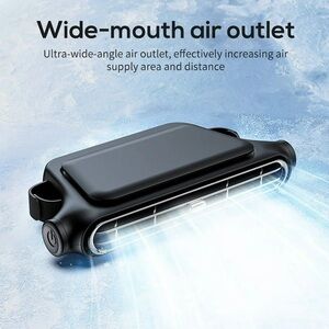 Black Wide-Mouth Air Outlet Car Vent Fan
